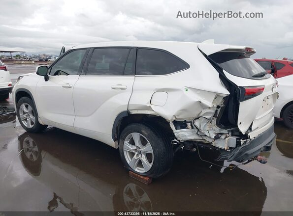5TDCZRAH1LS502299 2020 TOYOTA HIGHLANDER White უკანა მარცხენა