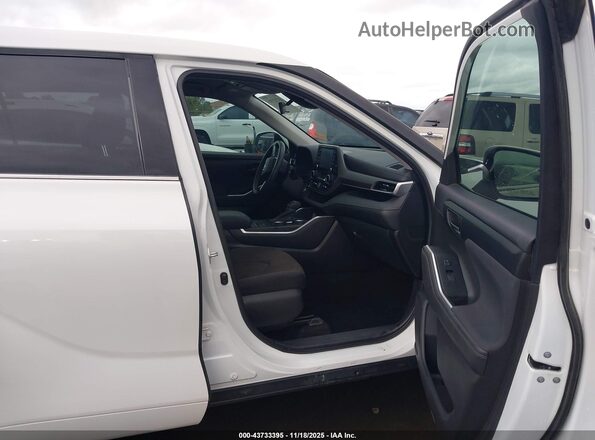 5TDCZRAH1LS502299 2020 TOYOTA HIGHLANDER White წინა სალონის ხედი