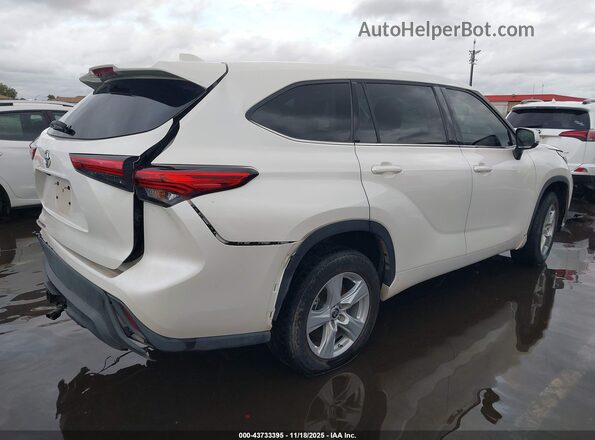 5TDCZRAH1LS502299 2020 TOYOTA HIGHLANDER White უკანა მარჯვენა