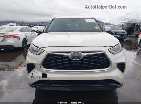 5TDCZRAH1LS502299 2020 TOYOTA HIGHLANDER White უკანა სალონის ხედი
