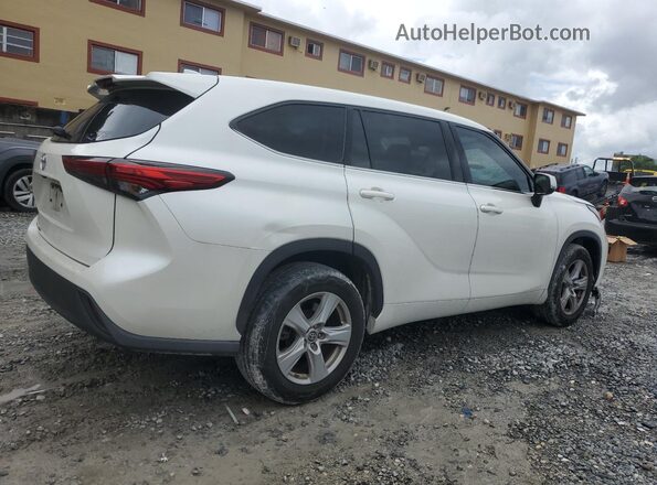 5TDCZRAH1LS510659 2020 TOYOTA HIGHLANDER White Trasero derecho