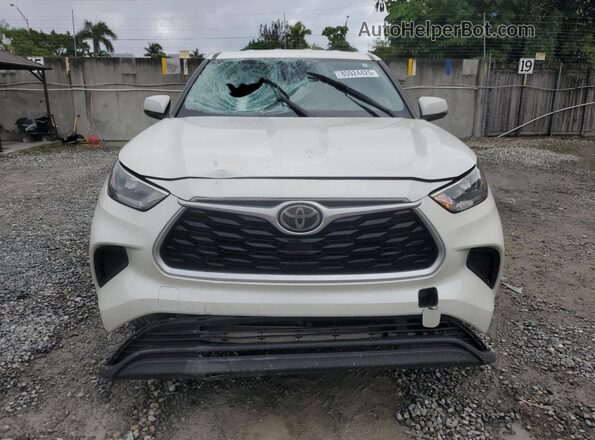 5TDCZRAH1LS510659 2020 TOYOTA HIGHLANDER White Vista frontal