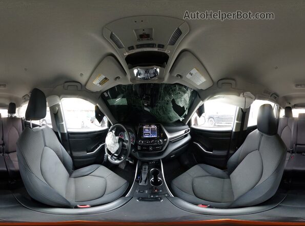 5TDCZRAH1LS510659 2020 TOYOTA HIGHLANDER White Vista interior de 360 grados
