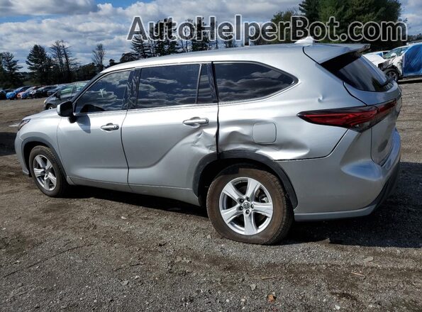 5TDCZRAH5LS001822 2020 TOYOTA HIGHLANDER Silver Trasero izquierdo