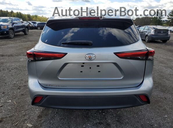 5TDCZRAH5LS001822 2020 TOYOTA HIGHLANDER Silver Vista trasera