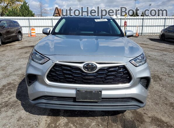 5TDCZRAH5LS001822 2020 TOYOTA HIGHLANDER Silver Vista frontal
