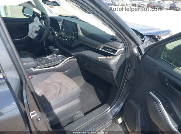 5TDCZRAH7LS003183 2020 TOYOTA HIGHLANDER Black Вид салону спереду