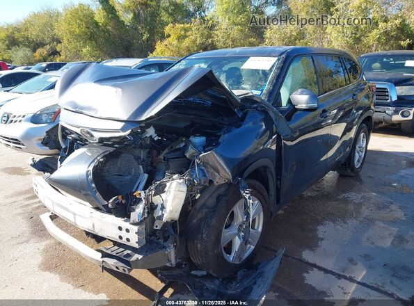 5TDCZRAH7LS009761 2020 TOYOTA HIGHLANDER Серый Передняя левая четверть