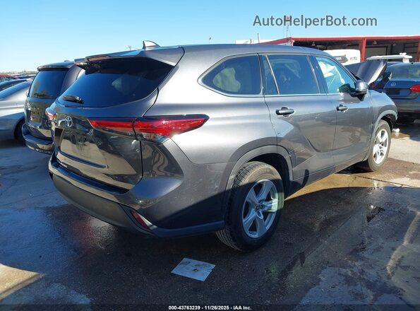 5TDCZRAH7LS009761 2020 TOYOTA HIGHLANDER Серый Задняя правая четверть