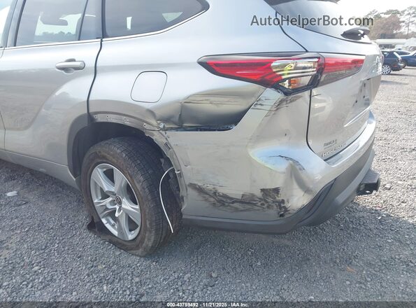 5TDCZRAH8LS504468 2020 TOYOTA HIGHLANDER Silver Вид спереду