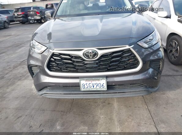 5TDCZRAH8LS508729 2020 TOYOTA HIGHLANDER Gray Rear interior view