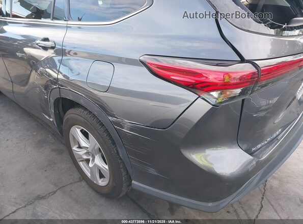 5TDCZRAH8LS508729 2020 TOYOTA HIGHLANDER Gray Front view