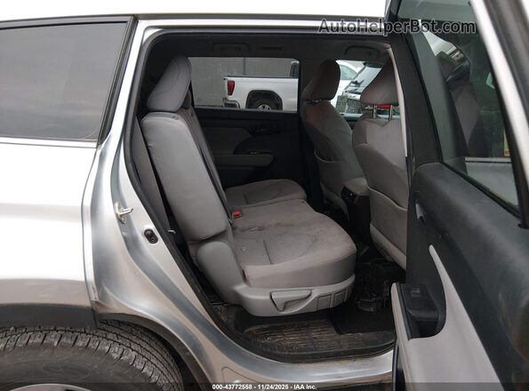 5TDCZRBH4LS515885 2020 TOYOTA HIGHLANDER Silver Widok naklejki z numerem VIN