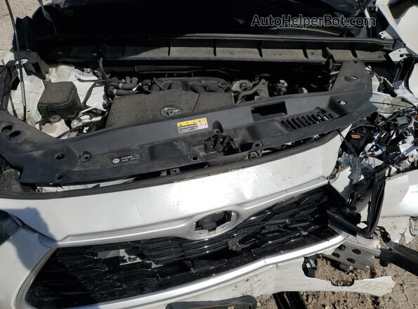 5TDCZRBH8LS022792 2020 TOYOTA HIGHLANDER White Vista del compartimento del motor