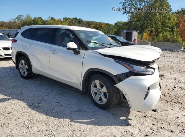 5TDCZRBH8LS022792 2020 TOYOTA HIGHLANDER White Delantero derecho
