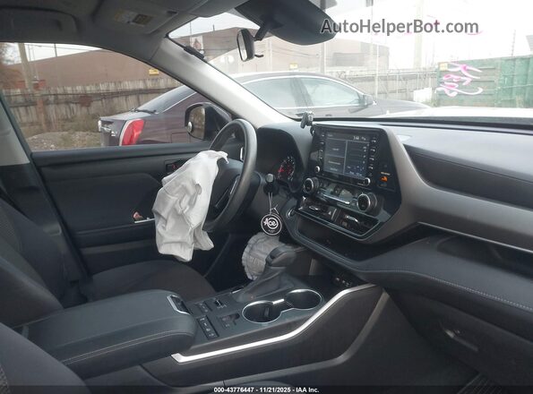 5TDCZRBH8LS023439 2020 TOYOTA HIGHLANDER Gray Вид салону спереду