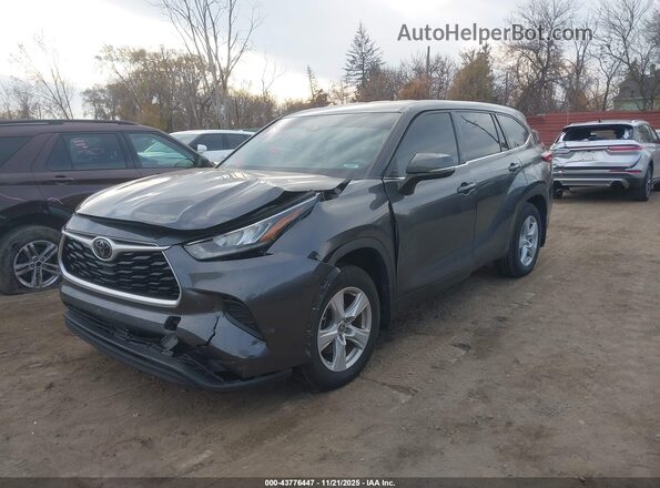 5TDCZRBH8LS023439 2020 TOYOTA HIGHLANDER Gray Передня ліва чверть