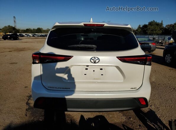 5TDCZRBH9LS037012 2020 TOYOTA HIGHLANDER White Вид ззаду