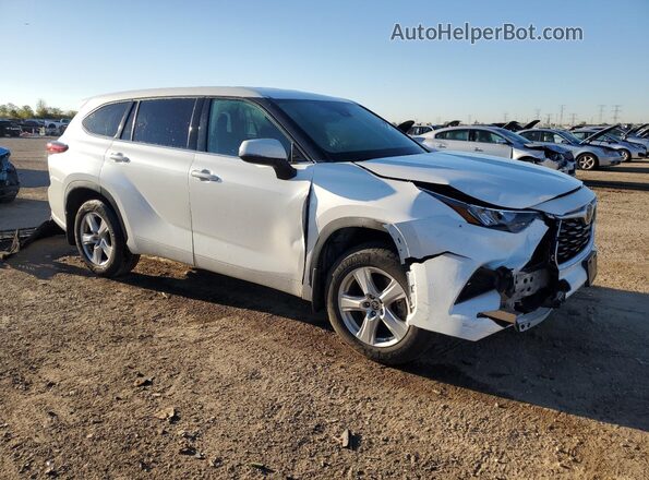 5TDCZRBH9LS037012 2020 TOYOTA HIGHLANDER White Передня права чверть