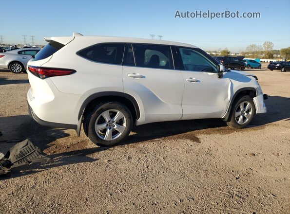 5TDCZRBH9LS037012 2020 TOYOTA HIGHLANDER White Задня права чверть