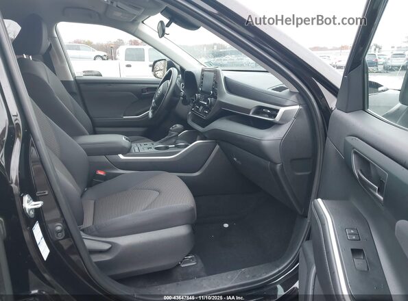 5TDCZRBHXLS014550 2020 TOYOTA HIGHLANDER Black Вид салону спереду