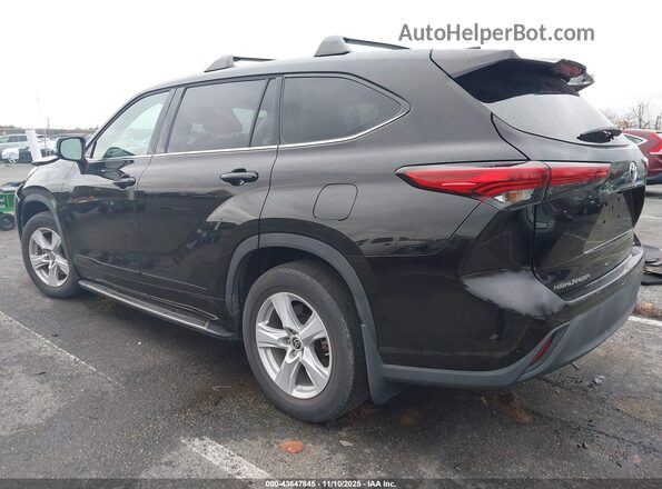 5TDCZRBHXLS014550 2020 TOYOTA HIGHLANDER Black Задня ліва чверть