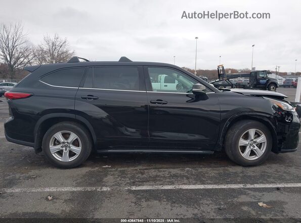 5TDCZRBHXLS014550 2020 TOYOTA HIGHLANDER Black Вид задньої частини салону