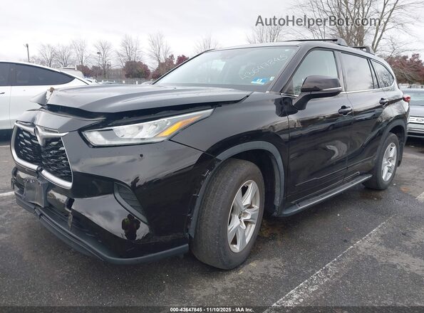 5TDCZRBHXLS014550 2020 TOYOTA HIGHLANDER Black Передня ліва чверть