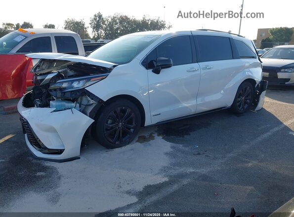 5TDDRKEC8MS016097 2021 TOYOTA SIENNA White Առջևի ձախ երեք քառորդ տեսարան