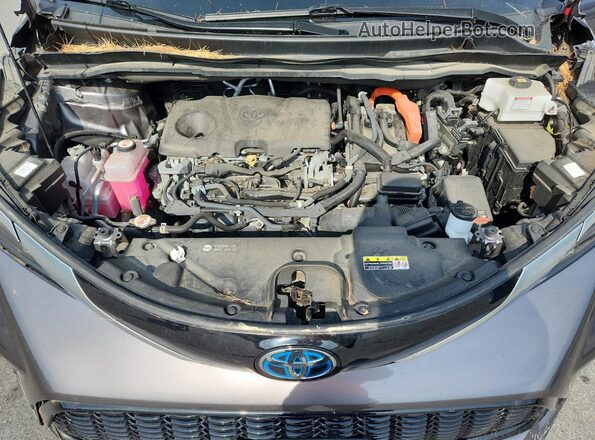 5TDDSKFC6MS004209 2021 TOYOTA SIENNA Gray Widok wnętrza z tyłu