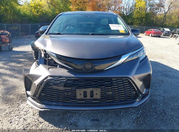5TDDSKFCXMS014516 2021 TOYOTA SIENNA Gray უკანა სალონის ხედი