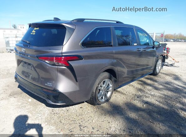 5TDDSKFCXMS014516 2021 TOYOTA SIENNA Gray უკანა მარჯვენა