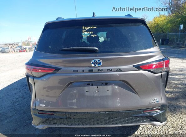 5TDDSKFCXMS014516 2021 TOYOTA SIENNA Gray 
