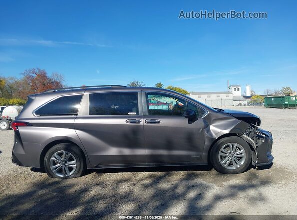 5TDDSKFCXMS014516 2021 TOYOTA SIENNA Gray სალონის 360-გრადუსიანი ხედი