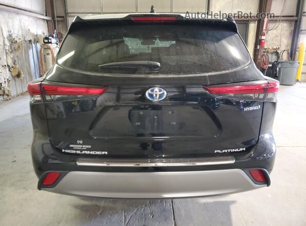 5TDEBRCH0MS025375 2021 TOYOTA HIGHLANDER HYBRID Черный Вид сзади