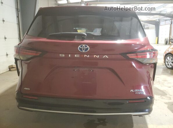 5TDESKFC3PS098476 2023 TOYOTA LIMITED Red უკანა ხედი