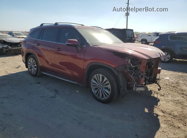 5TDFARAH2RS535857 2024 TOYOTA HIGHLANDER HYBRID Red Передня права чверть