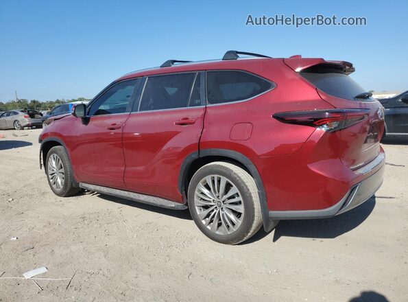 5TDFARAH2RS535857 2024 TOYOTA HIGHLANDER HYBRID Red Задня ліва чверть