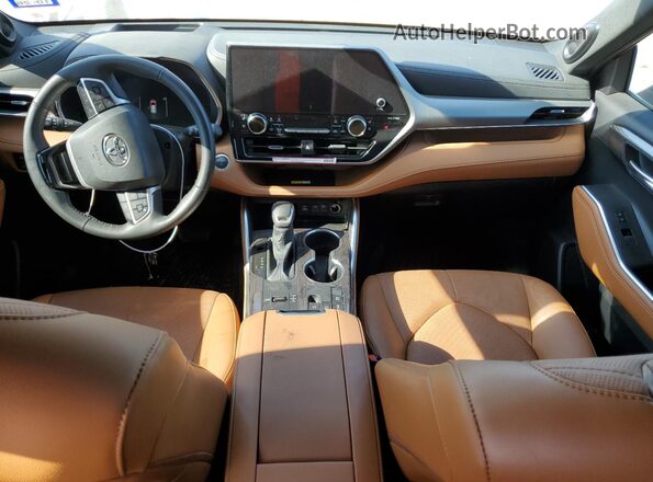 5TDFARAH2RS535857 2024 TOYOTA HIGHLANDER HYBRID Red Вид панелі приладів