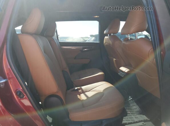 5TDFARAH2RS535857 2024 TOYOTA HIGHLANDER HYBRID Red Вид задньої частини салону