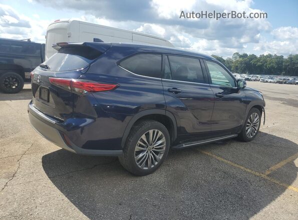 5TDFZRAH3LS030054 2020 TOYOTA HIGHLANDER Blue Trasero derecho