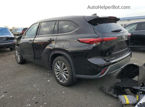 5TDFZRBH3LS047953 2020 TOYOTA HIGHLANDER Black Rear left
