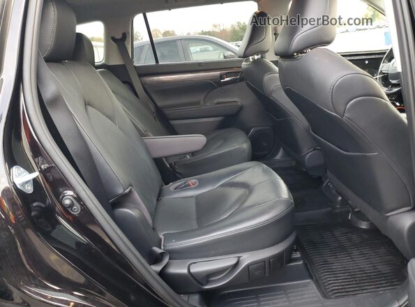 5TDFZRBH3LS047953 2020 TOYOTA HIGHLANDER Black Rear interior view