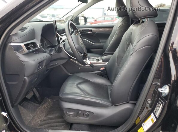 5TDFZRBH3LS047953 2020 TOYOTA HIGHLANDER Black Front interior view