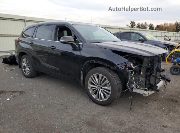 5TDFZRBH3LS047953 2020 TOYOTA HIGHLANDER Black Front right