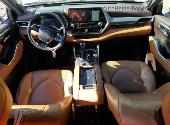 5TDFZRBH3MS113029 2021 TOYOTA HIGHLANDER White Вид панелі приладів