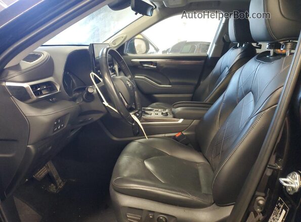 5TDFZRBH4LS044883 2020 TOYOTA HIGHLANDER Black Front interior view
