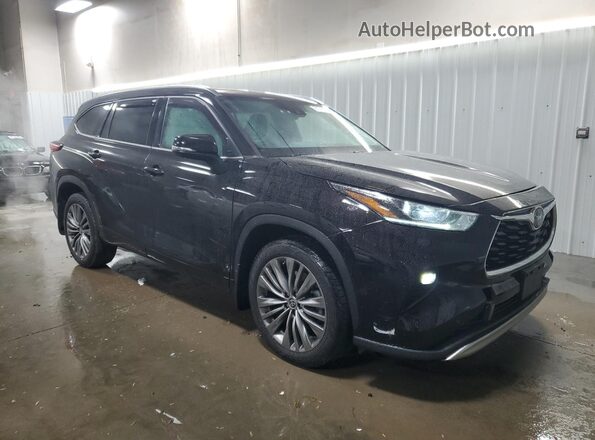 5TDFZRBH4LS044883 2020 TOYOTA HIGHLANDER Black Front right