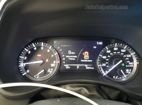 5TDFZRBH4LS044883 2020 TOYOTA HIGHLANDER Black Instrument cluster view