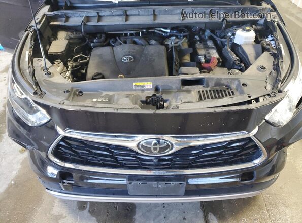 5TDFZRBH4LS044883 2020 TOYOTA HIGHLANDER Black Engine compartment view